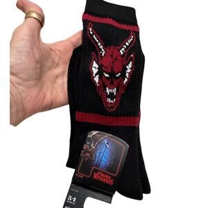 STRANGER THINGS Single pair of Men's Crew Socks NWT Fits Shoe Size 8 - 12